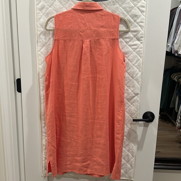 Eileen Fisher Organic Linen Sleeveless Dress Petite Small - Picture 5 of 10